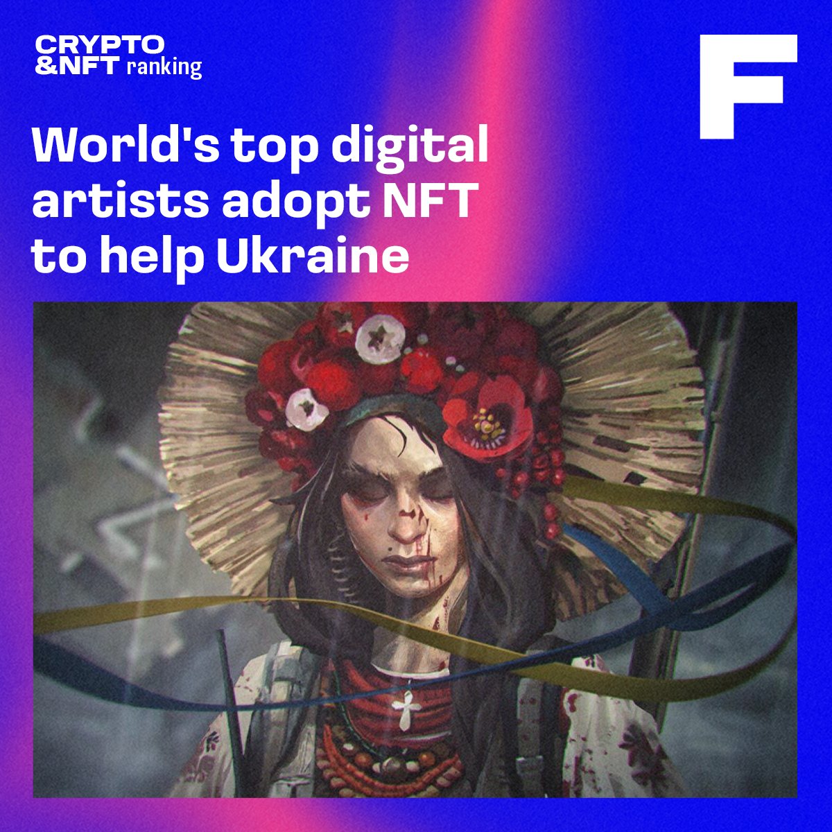 ranking_crypto's tweet photo. A group of top video game industry professionals, together with the most talented Ukrainian digital artists created a charity NFT collection to help Ukraine. The collection will be released MAY 19 2022 on https://t.co/Itfv3umtGn. https://t.co/BAZU0etkhI