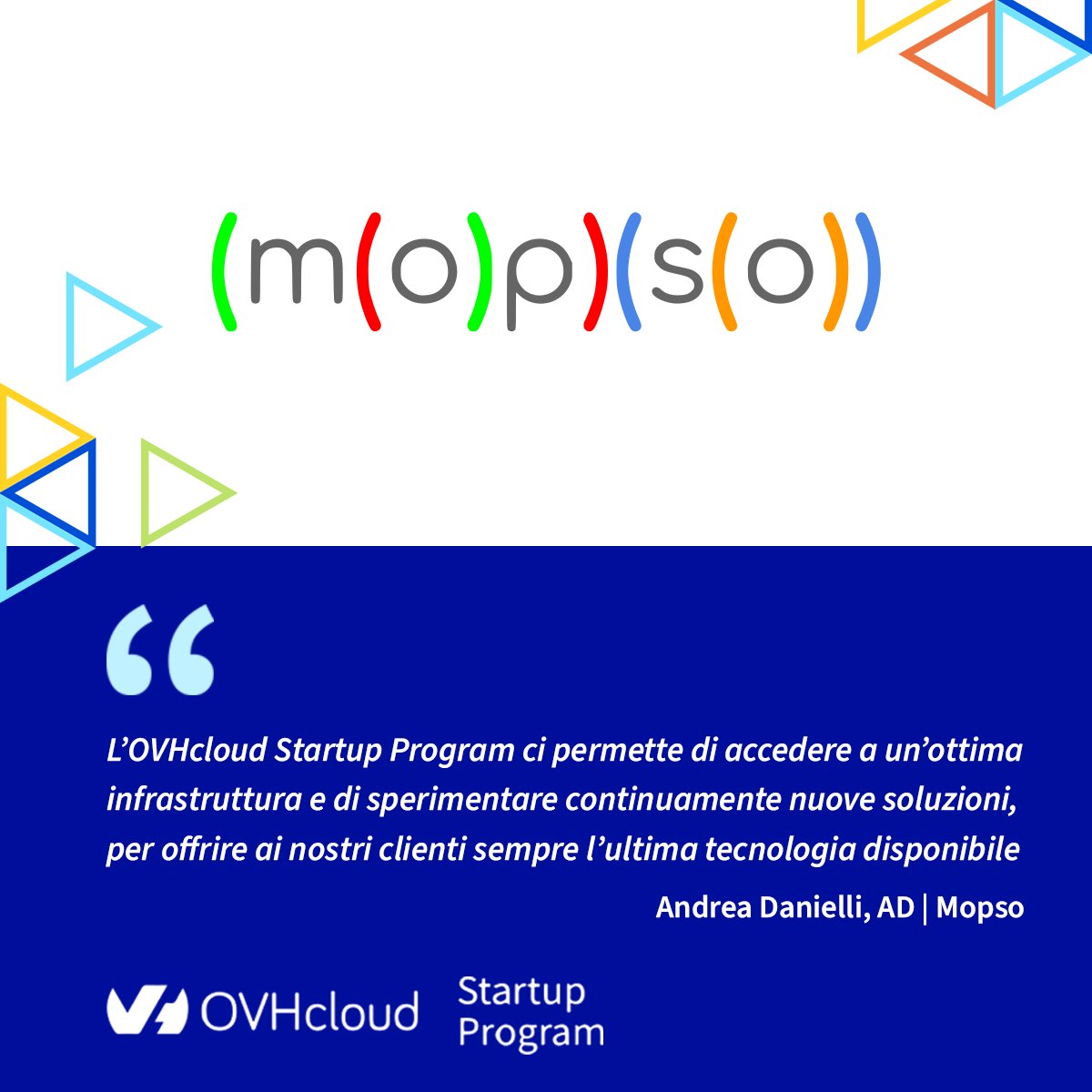 OVHcloud_IT's tweet photo. ๐ Siamo felici di poter dare il benvenuto nel nostro ecosistema a #Mopso: una #startup la cui missione รจ aiutare qualsiasi intermediario finanziario a gestire i processi di antiriciclaggio, rendendoli piรน efficaci con tecnologie innovative come la #blockchain.
@OVHcloudStartup