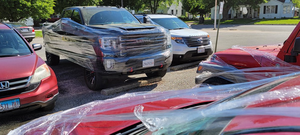 Yes it is, and the #Classof2022 cares deeply about admin and staff vehicles....so much that they wrap them up to protect them 🤣🤣 #RedBud132 <a href="/PrincipalGuehne/">Alan Guehne</a> @ReadingRoom127 <a href="/RedBudAthletics/">Kevin Cartee</a>