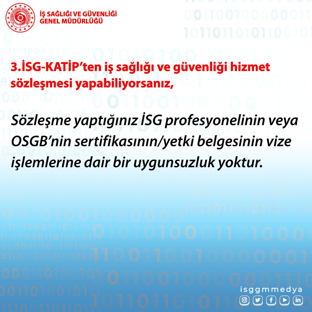 isggmmedya's tweet photo. İş sağlığı ve güvenliği hizmeti almadan önce İSG-KATİP’ten sözleşme yapmak size ne kazandırıyor?

@vedatbilgn @muhittinbilge_ https://t.co/8vqE0waJQq