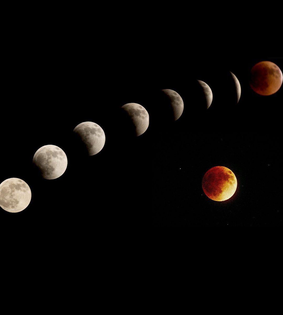 scotthetsko's tweet photo. #LunarEclipse shots last night in Rochester.  Photo credit:   Greg from RIT.  #ROC https://t.co/JeE2DP0XUw