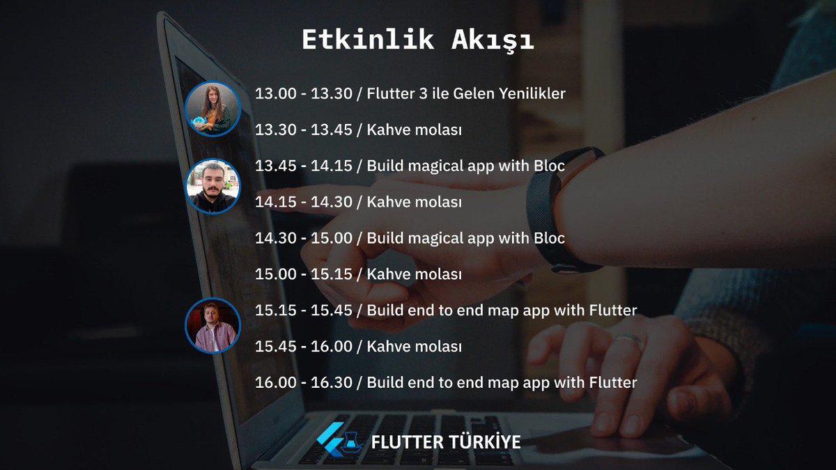 Flutter Türkiye olarak Ankara'da ilk fiziksel workshop'umuzu düzenliyoruz. Kadriye Macit, Mikail Köse ve Fatih Demir'in katılımıyla birlikte 21 Mayıs Cumartesi günü Lokman Hekim Üniversitesi konferans salonunda buluşalım. Etkinliğe kayıt olmak için 👇🏻

meetup.com/Flutter-Turkiy…