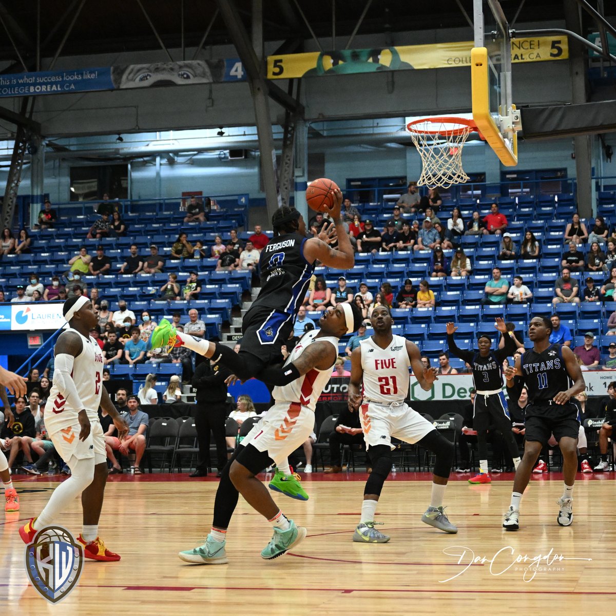 dancongdon's tweet photo. 🏀📷 A few photos of Eric Ferguson of the @kw_titans  from yesterday's 122-116 win over @TheSudburyFive.  "E" had 35 points and 17 rebounds.  Game 2 goes Tuesday at 7pm in Sudbury.

#WeAreTitans  #Basketball  #SportsPhotography  #Nikon https://t.co/5XmTN7ZbGE