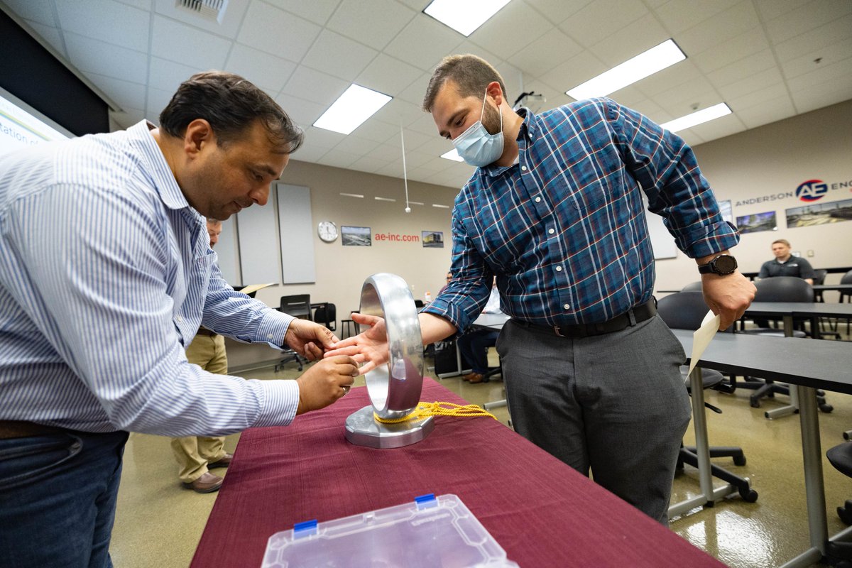 Engineering_MSU's tweet photo. The Order of the Engineer is a ceremony where participants make a vow acknowledging that they have ethical obligations to perform as Engineers. Proud of our students who will now be wearing the steel ring!
#OrderoftheEngineer #MinerBears #graduates @MissouriSandT @MissouriState https://t.co/RFIMyDcRQz