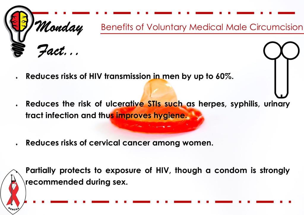 Happy new week… 
Here are some benefits of Voluntary Medical Male Circumcision!