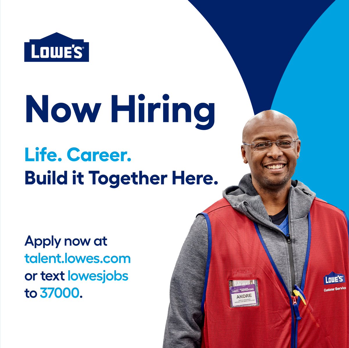 LowesCentralTA's tweet photo. FT-Sales Associate - Hardware #xeniaohio
Website the Lowe's Career portal for more information:
https://t.co/WC80qH0mjB

#lowescareers #loweslife #lowes #xeniaohio #ohiojobs #nowhiring https://t.co/CgWBjYL9gy