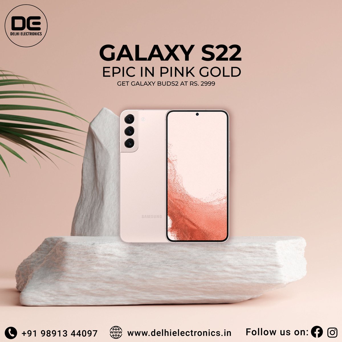 DelhiElectro's tweet image. Be encrusted with the real pink gold: Samsung S22. Available in pink gold, a color that is perfect for an icon.✨🤩
.
.
.
.
.
#electronicsbasic
#uniqueitems
#samsunggalaxy
#samsungs22