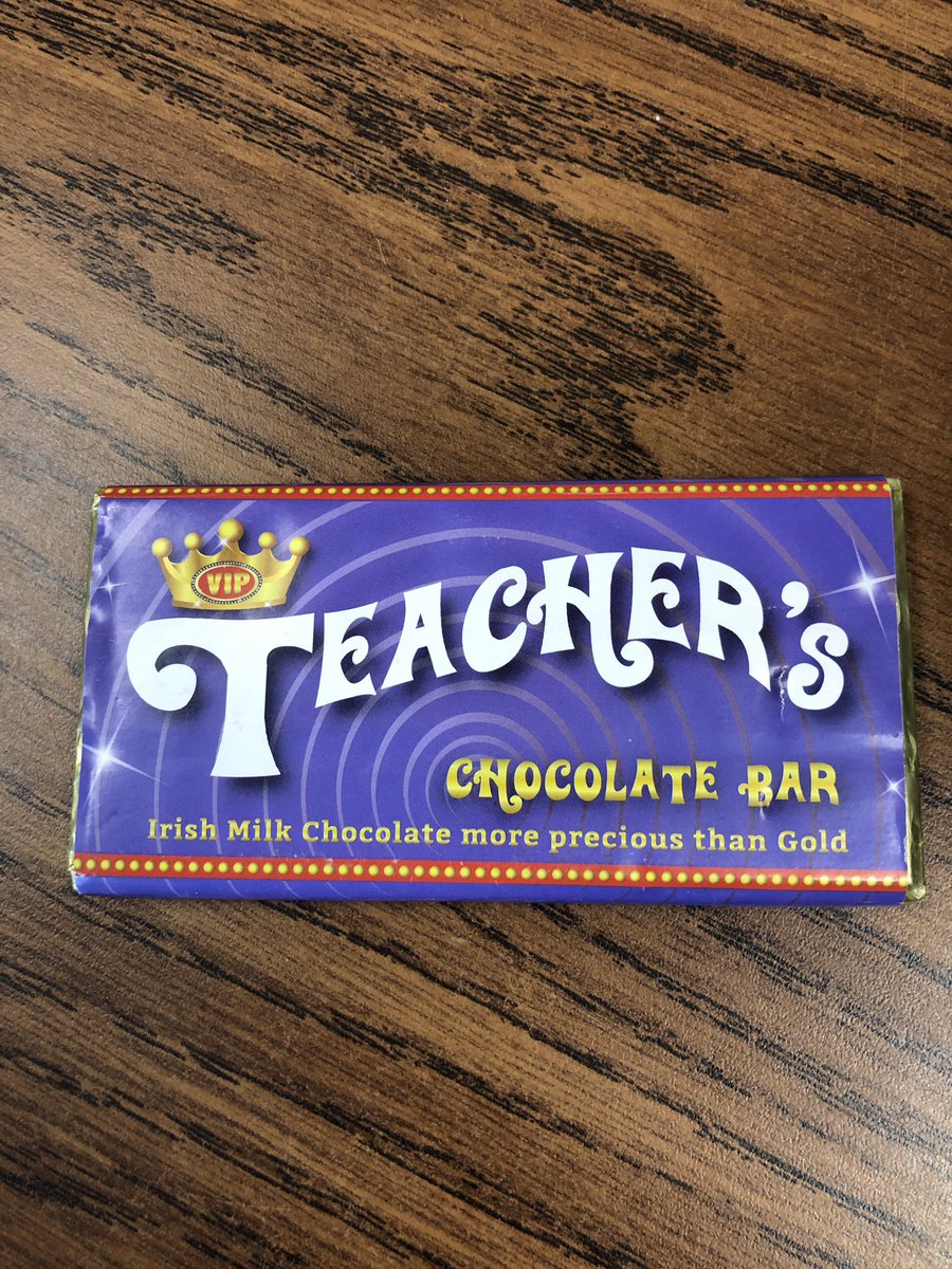 Such a great start to the week! A sweet student brought a unique treat and a smile to start this rainy Monday! Thank you, E! 🍫+😃=❤️ #Grateful #HappyMonday <a href="/GAngelsMilton/">Guardian Angels</a>