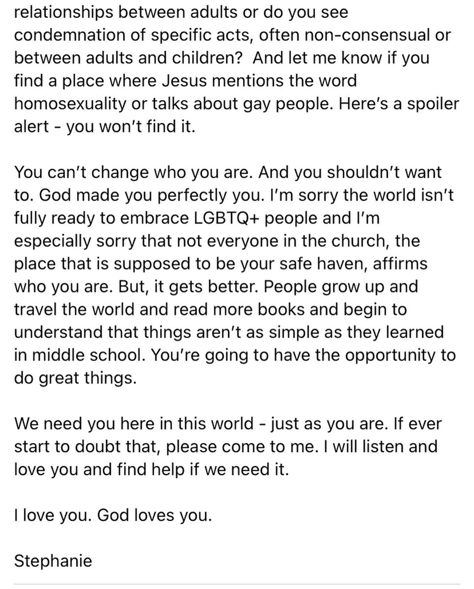 stephrg's tweet photo. My response to the @christianacad assignment asking students to write a letter to their gay friend. https://t.co/gbnsOPZwXW