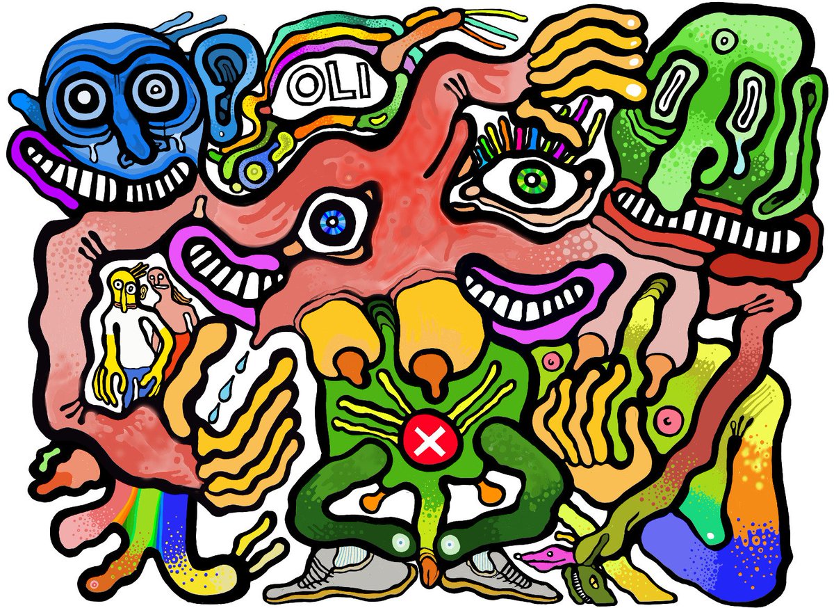 oliver_k_ludico's tweet photo. Siamese Twins Genesis is available for the #drop at @Theartclub_io website 1/1 edition of this crazy, colorful story of brotherhood and art.
#NFT #NFTCommunity #nftcollector #nftart #digitalpainting #DigitalArtist #digitalartistcommunity https://t.co/6Dr2uIi9jG