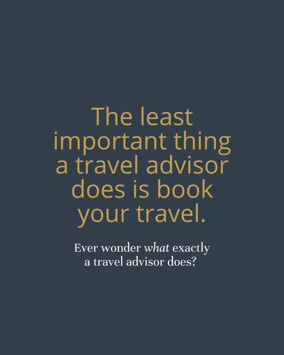 The real value is found in what *surrounds* the booking– planning, anticipating, troubleshooting, negotiating, communicating, and delivering special memory-making moments.
⁠
Visit bookhuman.travel to connect with one of our real human advisors. #bookhuman