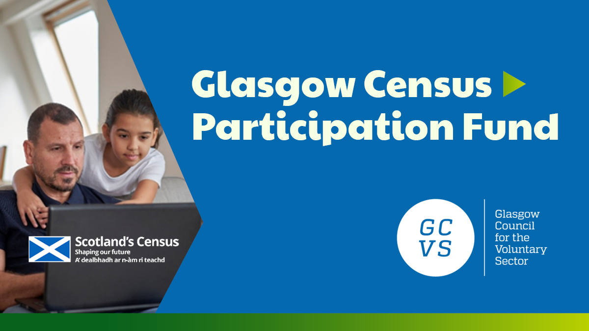 🚨Third sector organisations in Glasgow can apply for funding to help participation in the @Scotcensus2022! This might include hosting events, adapting planned events, outreach work or providing practical support in the community. 
👇Full info <a href="/GlasgowCVS/">GCVS</a> bit.ly/39pzywZ