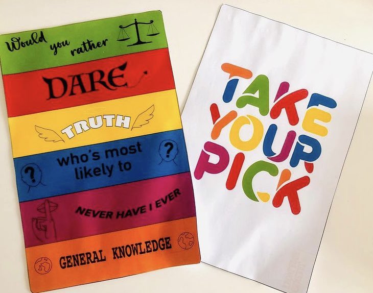 recardable's tweet photo. The Game of All Games 🎲
Take Your Pick is a card game for family and friends -suitable for all ages - which we created because we saw a gap within the card game market and we wanted our product to help you make memories and come away from playing it feeling good !! https://t.co/6m2At1SUMi
