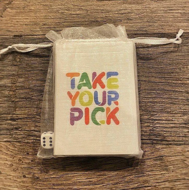 recardable's tweet photo. The Game of All Games 🎲
Take Your Pick is a card game for family and friends -suitable for all ages - which we created because we saw a gap within the card game market and we wanted our product to help you make memories and come away from playing it feeling good !! https://t.co/6m2At1SUMi