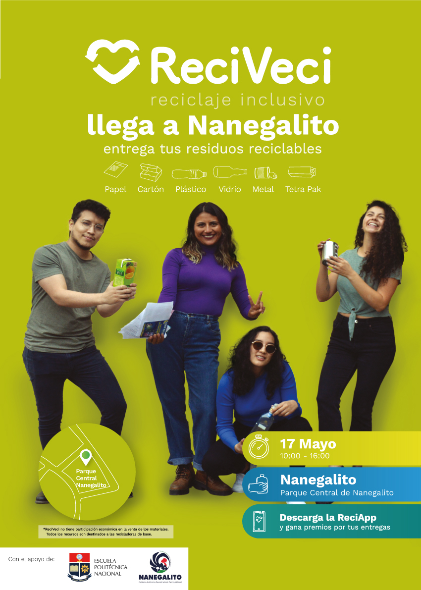 EPNEcuador's tweet photo. ♻️ En Ecuador, más de 20 mil personas se dedican a la recuperación de material reciclable. ¡Separa tus residuos y contribuye con el cuidado del medio ambiente! 🌎
#RecliclajeInclusivoNanegalito
#ReciVeci
#ReciclajeEPN
Más info: https://t.co/Er4qm5tzOj https://t.co/VncREyd7Sa
