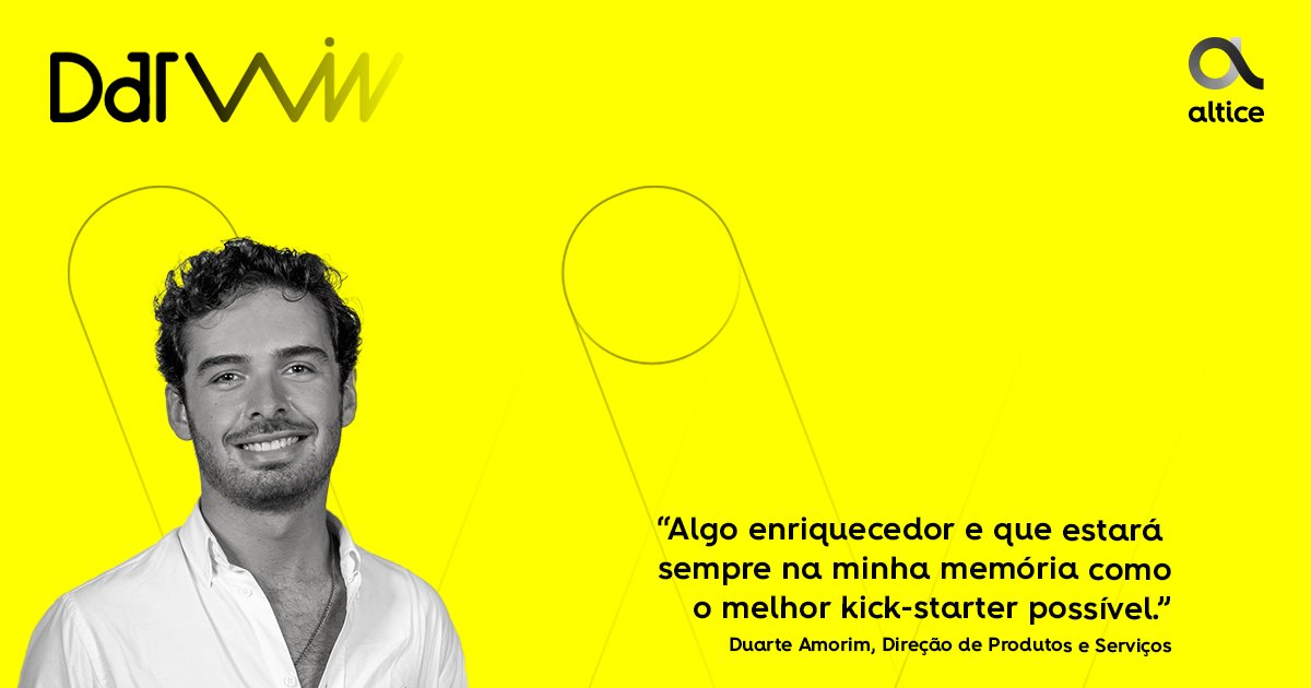 altice_portugal's tweet photo. O Duarte apostou no melhor “kickstarter” possível.
Desafios constantes e voz ativa numa organização de referência.
Programa DarWiN.
“Passa da teoria à prática e evolui connosco!”
Saiba mais em: https://t.co/rk1M0sF3F9
#VerEOuvirParaUmDiaReproduzir #ProgramaDarWiN https://t.co/Sxxak3E8mb