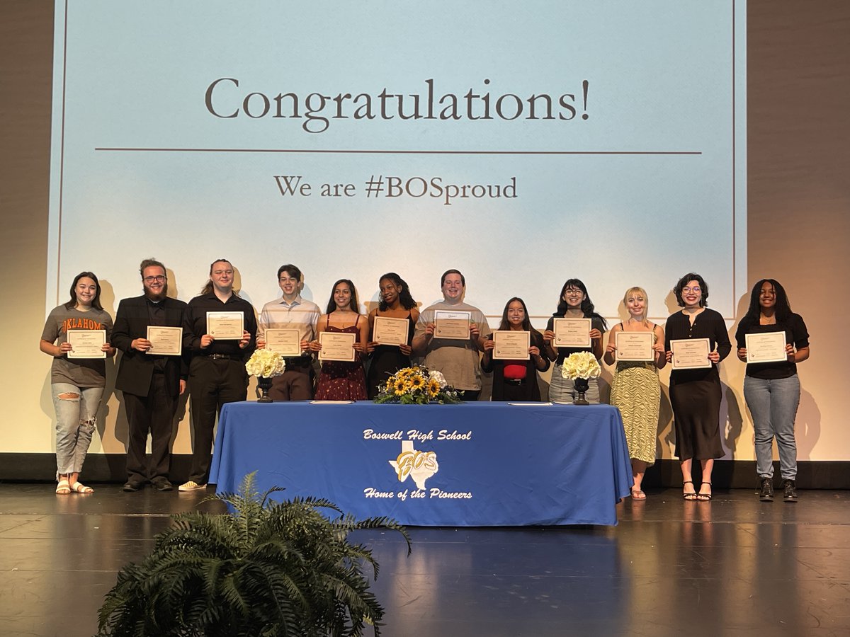 Congrats to all of our Fine Arts students that have committed to continue their journey at the collegiate level!  We were so happy that you could attend our Signing Day, today! We are #BOSProud of you all!