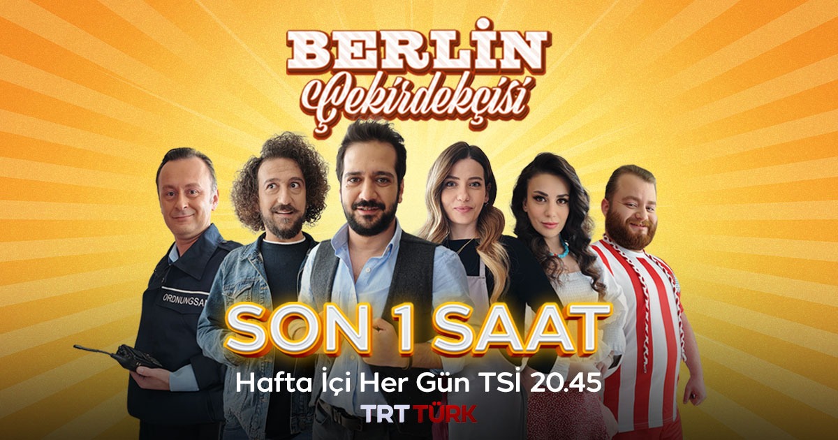 TRTTurkDijital's tweet photo. #BerlinÇekirdekçisi için son 1 saat! https://t.co/b3n8jBaMFK