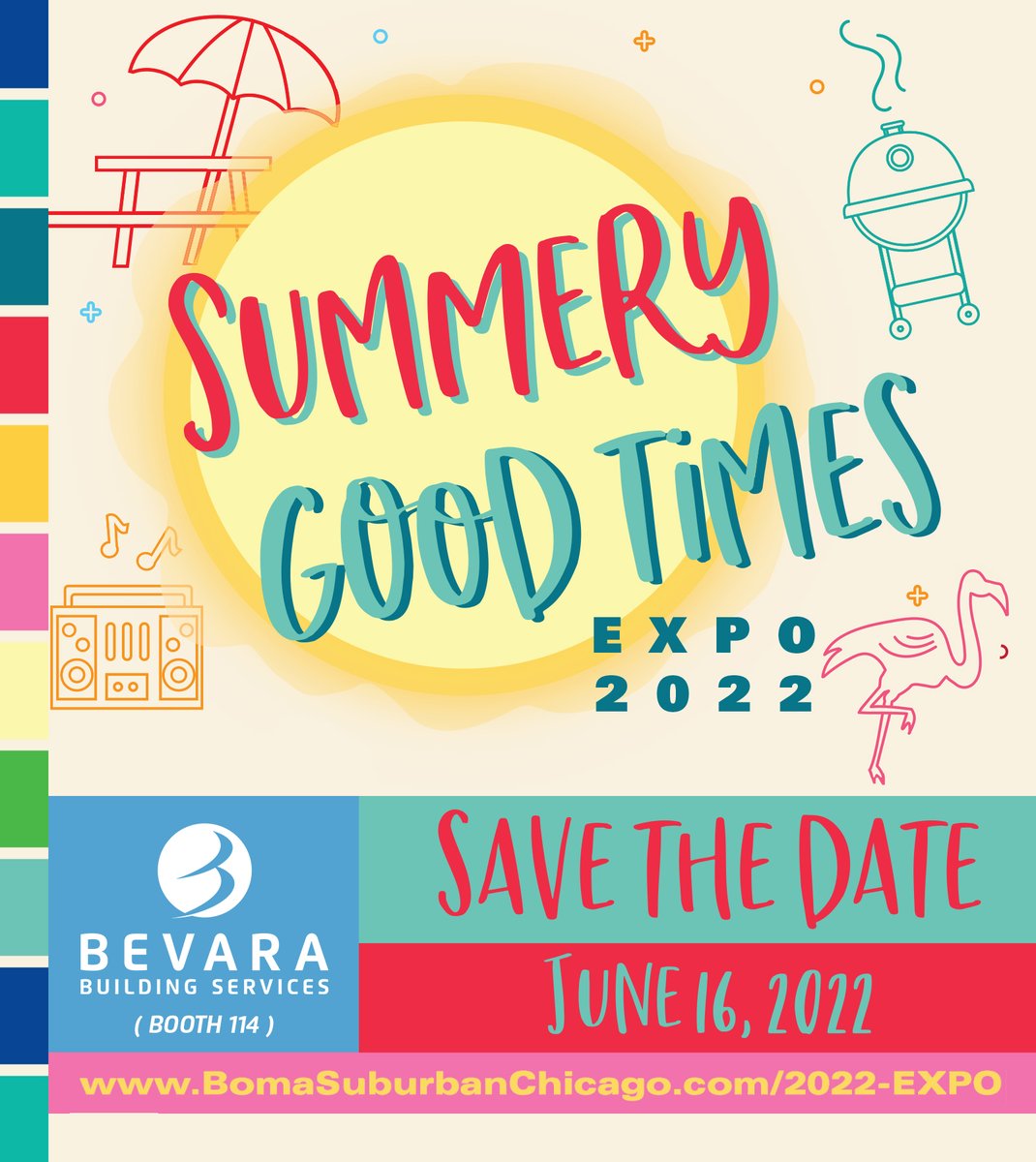BevaraServes's tweet photo. One month away from summery good times! We can't wait to see everyone at this year's #BOMASuburbanChicago Expo this June. Register today! https://t.co/dgMBWwtQ0u

#propertymanagement #BuildingMaintenance #boma2022 #Chicago @BevaraServes #commercialrealestate https://t.co/pnvu0Yo8Zz