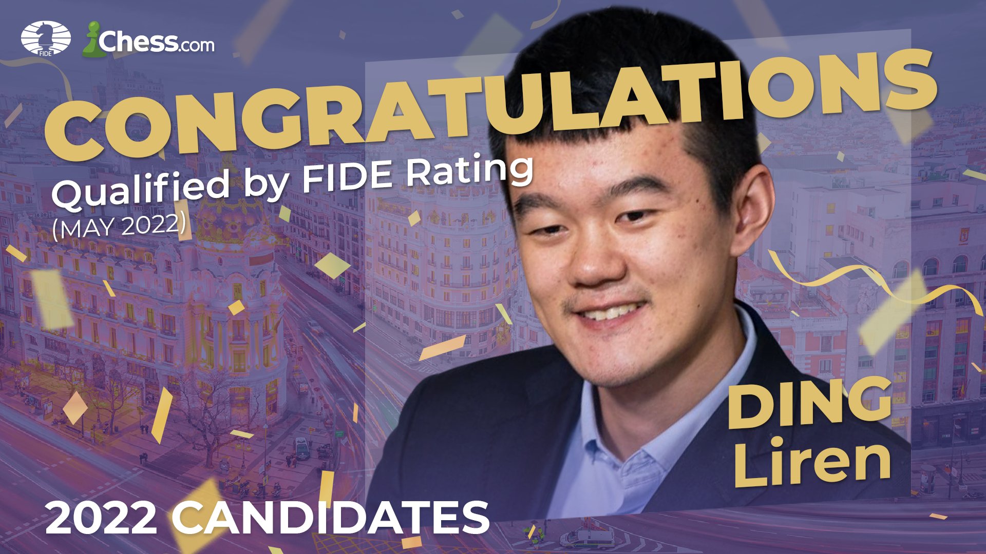 Chess.com on X: Congratulations to GM Ding Liren for winning