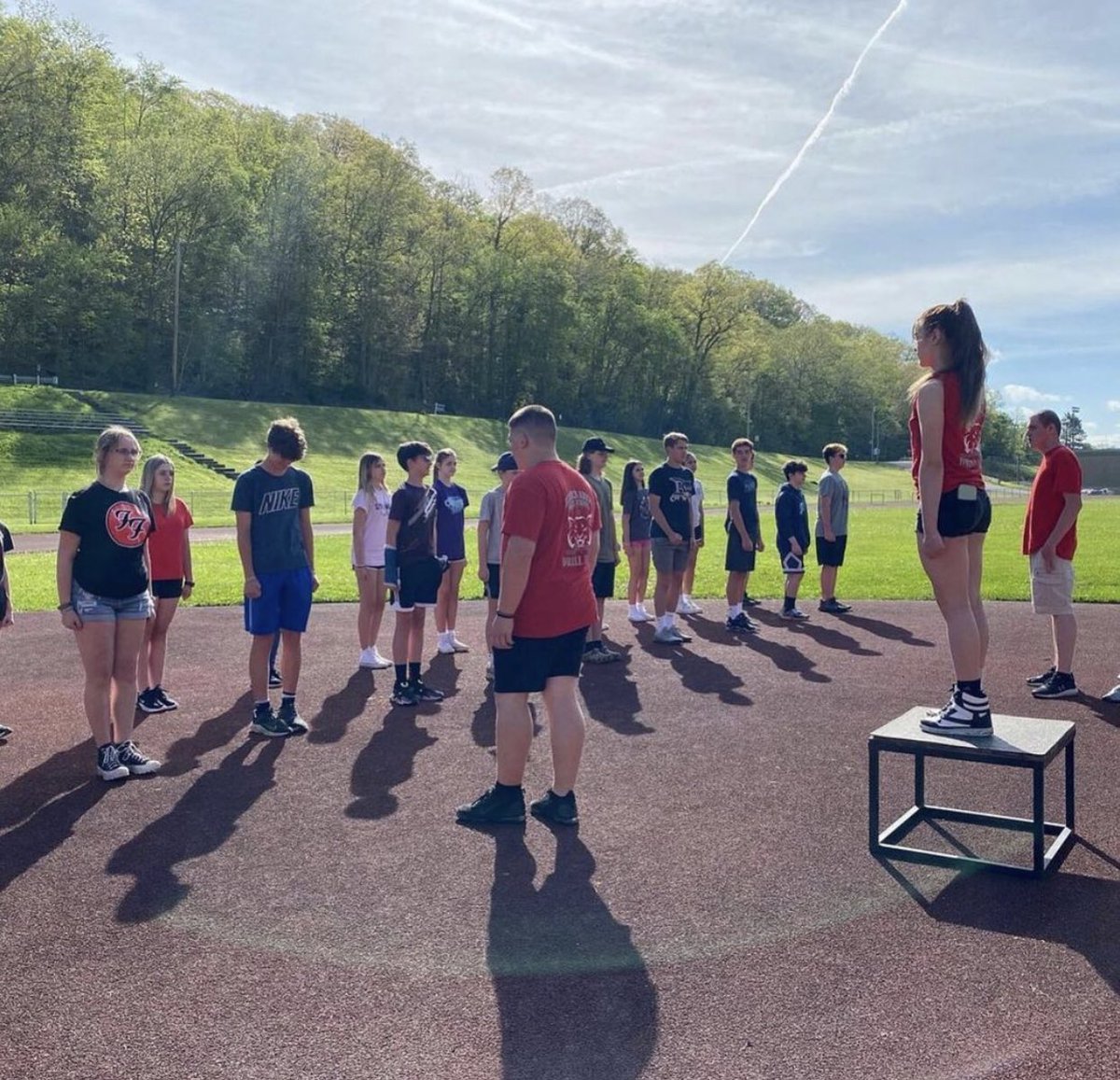 Beaver_JROTC's tweet photo. On Friday, Beaver Area’s 8th grade students got to experience the JROTC program. Additionally, some 6th grade students also attended. The students spent their day going through rotations learning about different teams. The day finished off with team games and awards! https://t.co/XKtdBIXp4N