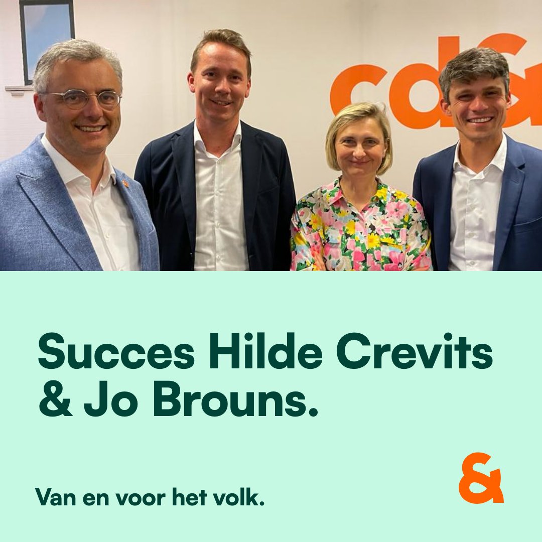 cdenv's tweet photo. De partijraad heeft de ministers die voorzitter @joachimcoens heeft voorgedragen, goedgekeurd. @crevits zal het belangrijke departement Welzijn leiden. @jobrouns1 neemt de bevoegdheden van minister Crevits over. https://t.co/Awgxx5toyI