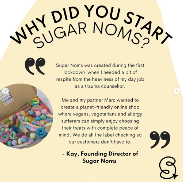 tryshophub's tweet photo. Another Small (and late) Business Saturday celebrating one of our ShopHub customers - https://t.co/kWNPNGAVcF 🍭🍫

Swipe left to read more about how SugarNoms started and some great tips from the founder - Kay! 🤩

Also check out their loyalty program!

 #SmallBiz #ecommerce https://t.co/vlot3d6qnb