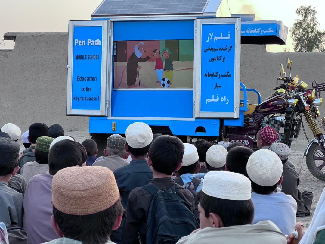 Pen path launch Mobil library and mobile school.

#PenpathMobileSchool
#PenPathMobileLibrary
#PenPathKandahar