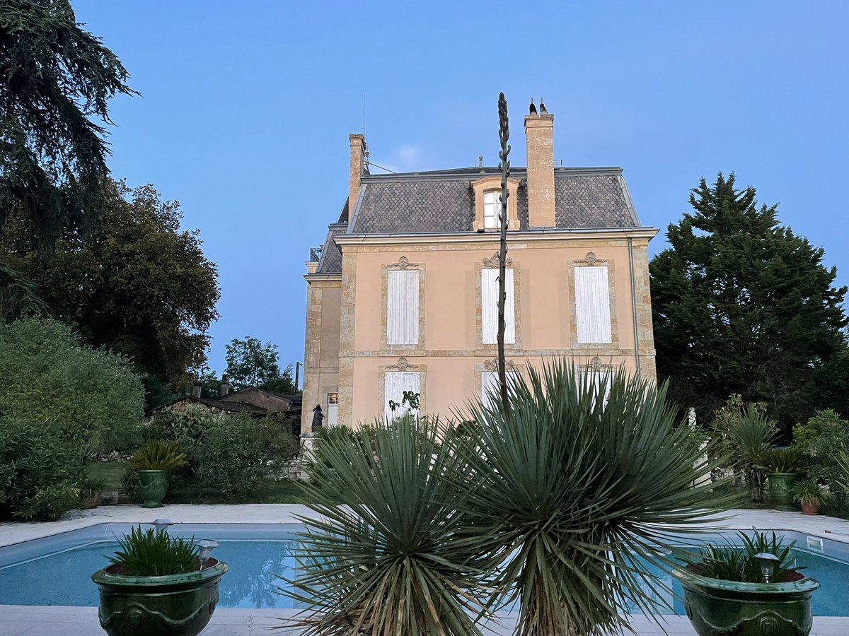 Sunset at the chateau