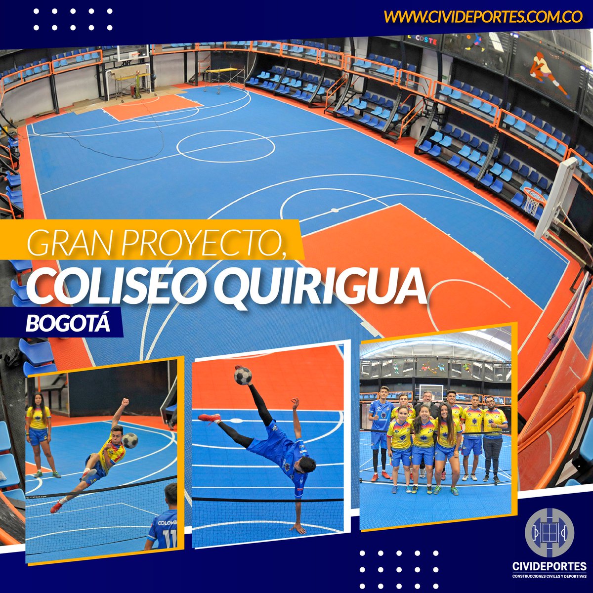 Realizamos un Gran Proyecto, total remodelación del Coliseo ubicado en el barrio Quirigua. 💯👌🔝

Conoce más en civideportes.com.co 🌐👨🏻‍💻

#canchas #modular #tenis #deporte #futbol #patrocinador #remodelación #IDRD #bogota #colombia #empresas #tendencia #sintetica