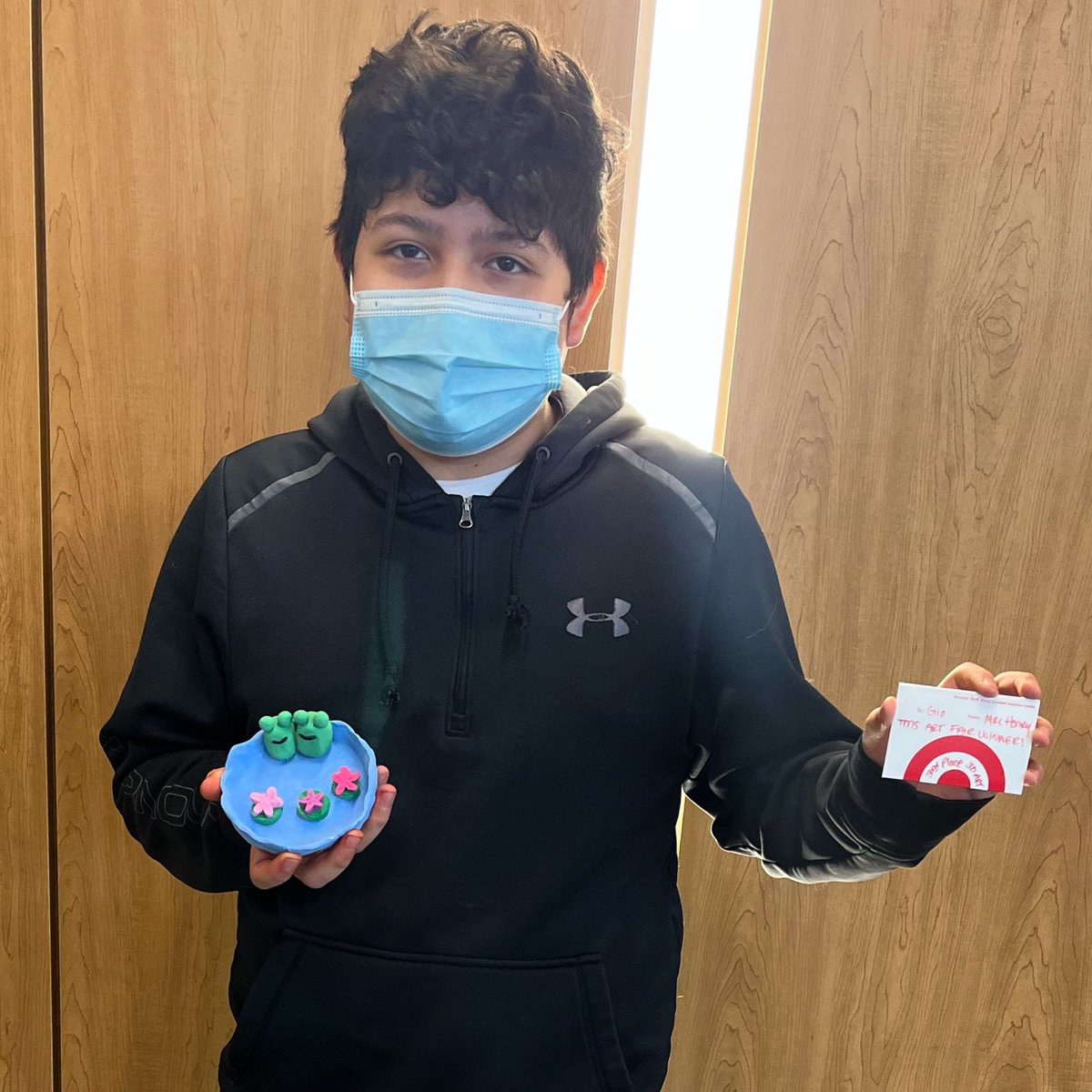 khenryart's tweet image. Congratulations to Gio! His clay piece won 3rd place for the 3D category in the TMS Fine Arts Fair! #TMScometogether