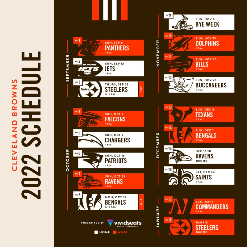 Browns's tweet photo. Get your seats to your favorite matchup this season!