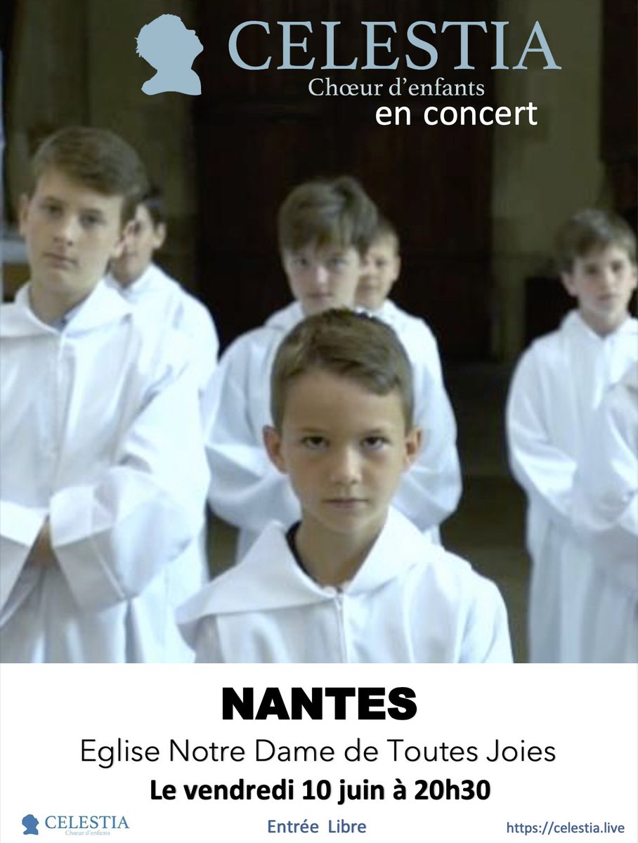 Nouveau concert #Celestia à Nantes le 10 juin 2022 à 20:30 avec de magnifiques chants spirituels originaux celestia.live