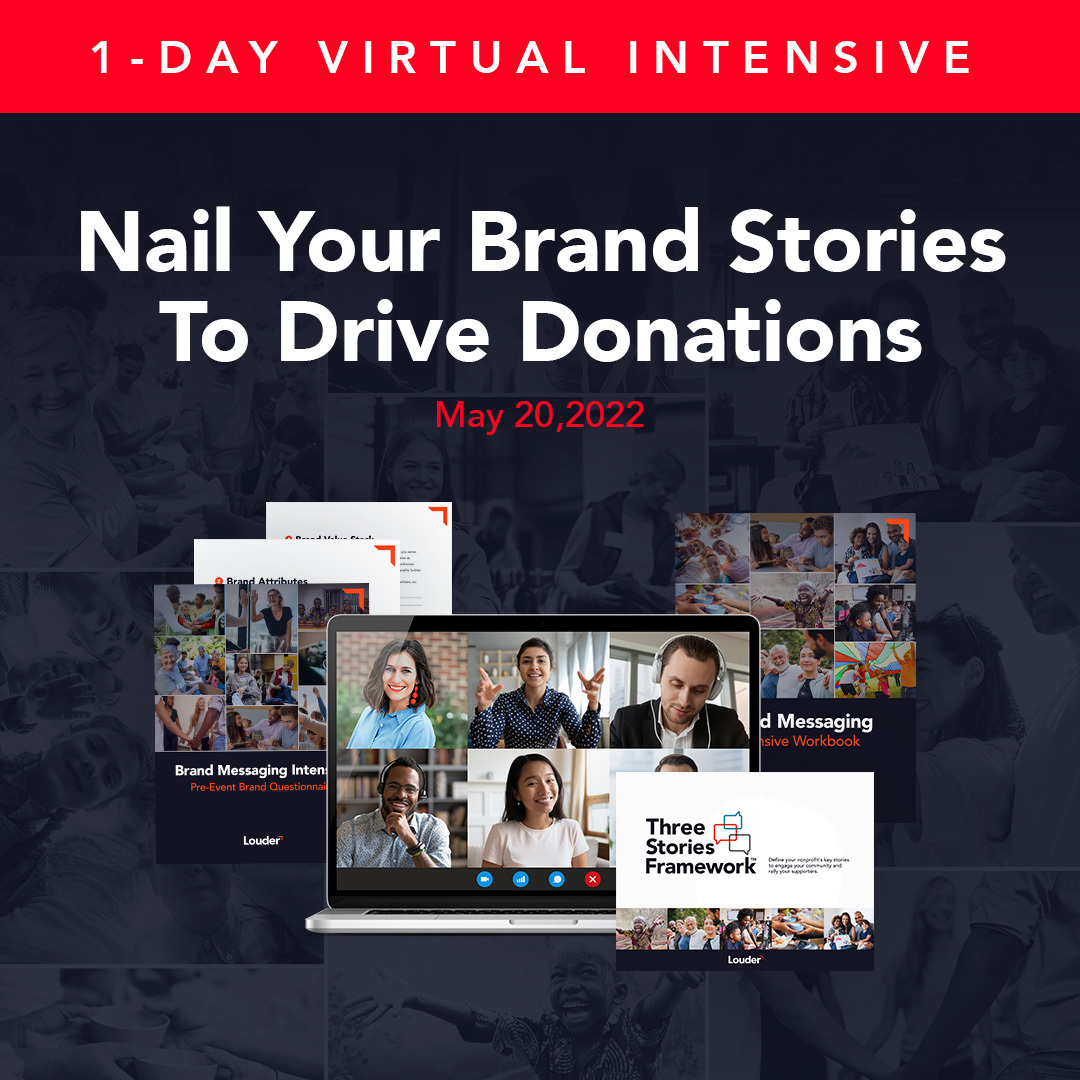 Don’t let confusing messaging stand in the way of making a lasting impact. Register today for our interactive Brand Messaging Intensive to define your nonprofit’s story and rally your supporters: louderagency.com/brand-messagin…