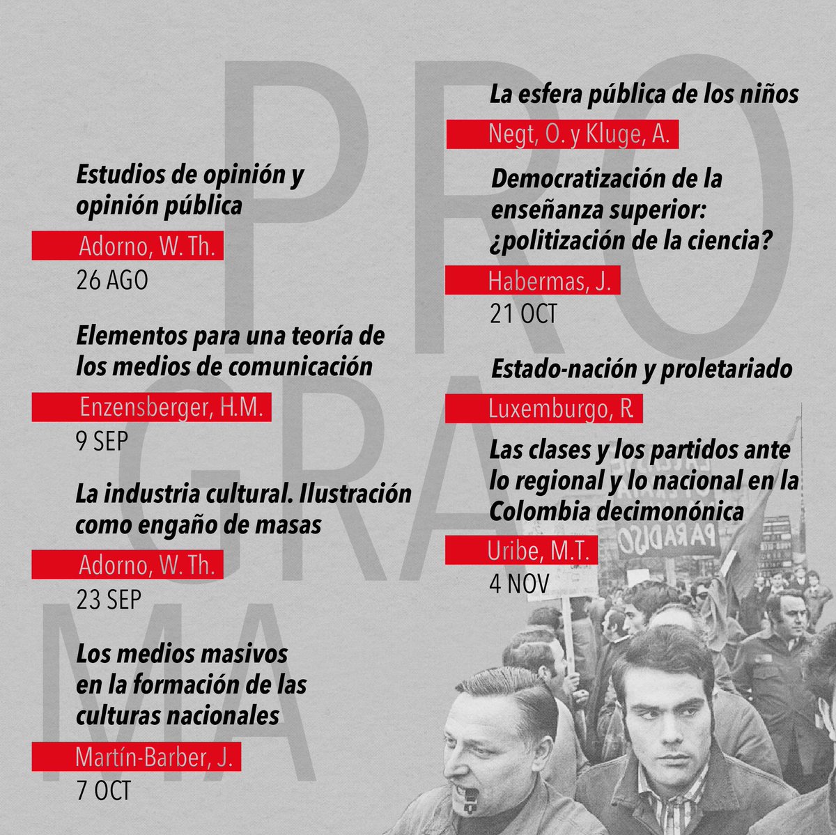 CCCIS_col's tweet photo. El Centro colombiano para la investigación social se complace en extender esta invitación al público. En nuestro trabajo académico e investigativo la esfera pública ha tenido un papel central. (1/7) https://t.co/fLL6AAmFTu