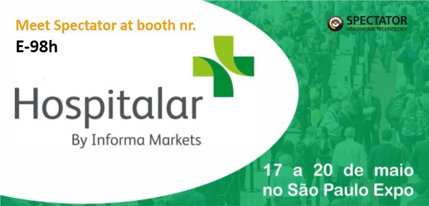 Spectator_HC's tweet photo. Spectator Healthcare Technology will participate in the 27th edition of the Hospitalar Conference, 17 till 20 May in Sao Paulo, #Brazil. We are ready to meet you at our booth to discuss the high potential of #telehealth and #digitalhealth

#estrategiadesaudedafamilia #ESD https://t.co/LRBVge39eV