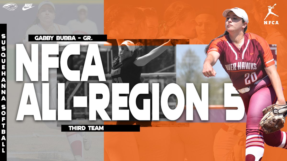 SB | We've got <a href="/NFCAorg/">National Fastpitch Coaches Association</a> All-Region squads out NOW, and <a href="/SusqUSoftball/">Susquehanna Softball</a> picked up four...FOUR...All-Region V performers today below!! Congrats!

1⃣ Team - Bryant, Murphy 
2⃣ Team - Bork
3⃣ Team - Bubba

#AllIn // #GoSU // #RiverHawkPride