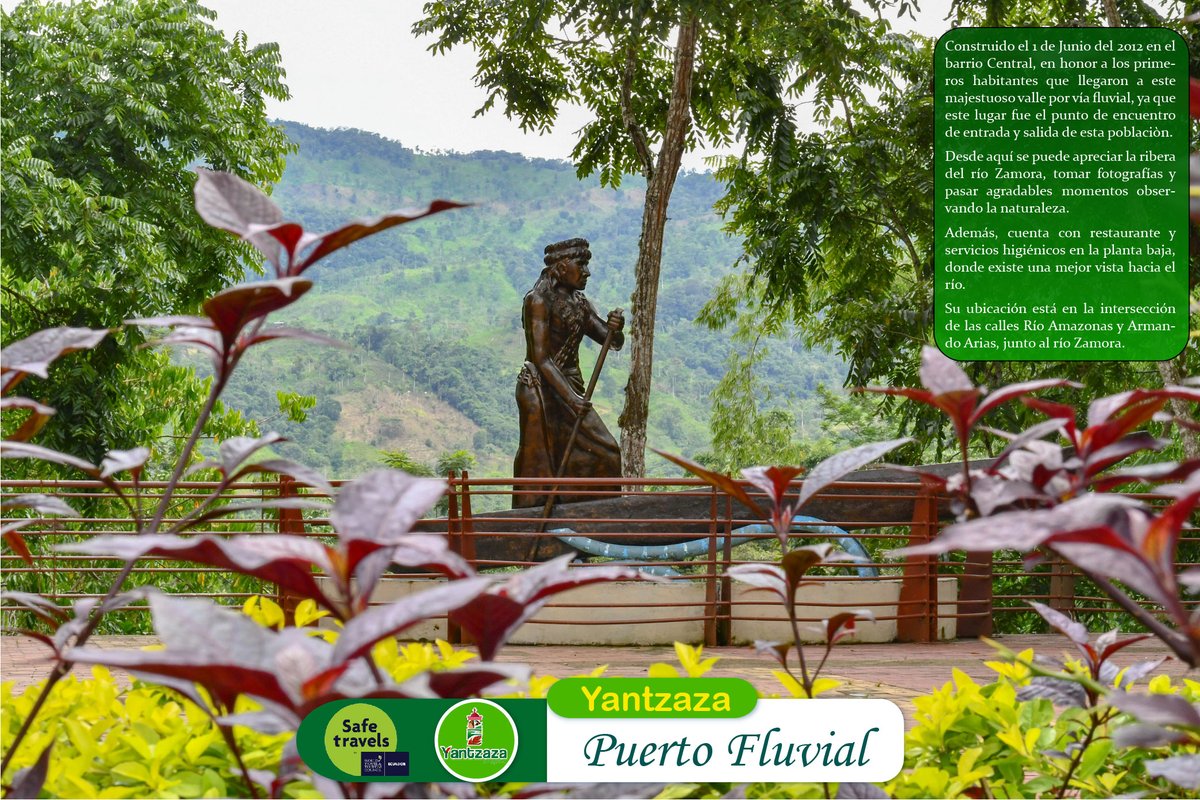 Yantzazaturismo's tweet photo. Puerto Fluvial o "𝑷𝒂𝒓𝒒𝒖𝒆 𝒂𝒍 𝑷𝒖𝒆𝒓𝒕𝒐", atractivo que nos permite mantener viva nuestra historia, puesto que aquí fue el primer punto de entrada y salida de los primeros habitantes del Valle de las Luciérnagas, #Yantzaza.
#𝙔𝙖𝙣𝙩𝙯𝙖𝙯𝙖𝙏𝙪𝘿𝙚𝙨𝙩𝙞𝙣𝙤... https://t.co/fSzeIetHJh