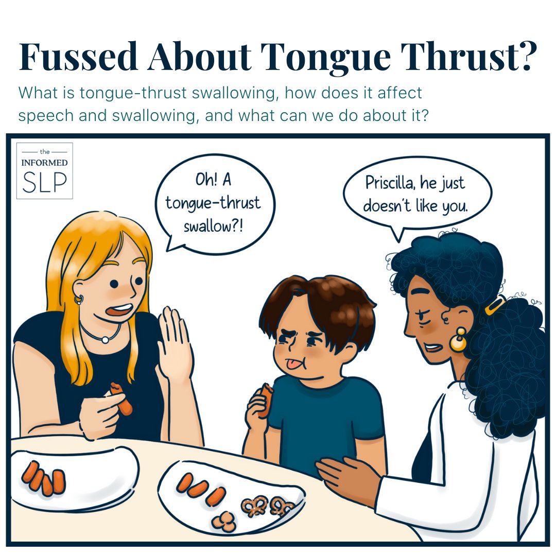 TheInformedSLP's tweet photo. We took a deep dive to help you understand tongue-thrust swallowing and what SLPs can do (if anything) about it.
▶️ 30 studies, and an important list of takeaways!
https://t.co/T8CDHG3rkz
Written by: @proteatherapy
#ebpSLP #informedSLP #SLPeeps https://t.co/51SzVVgSkB
