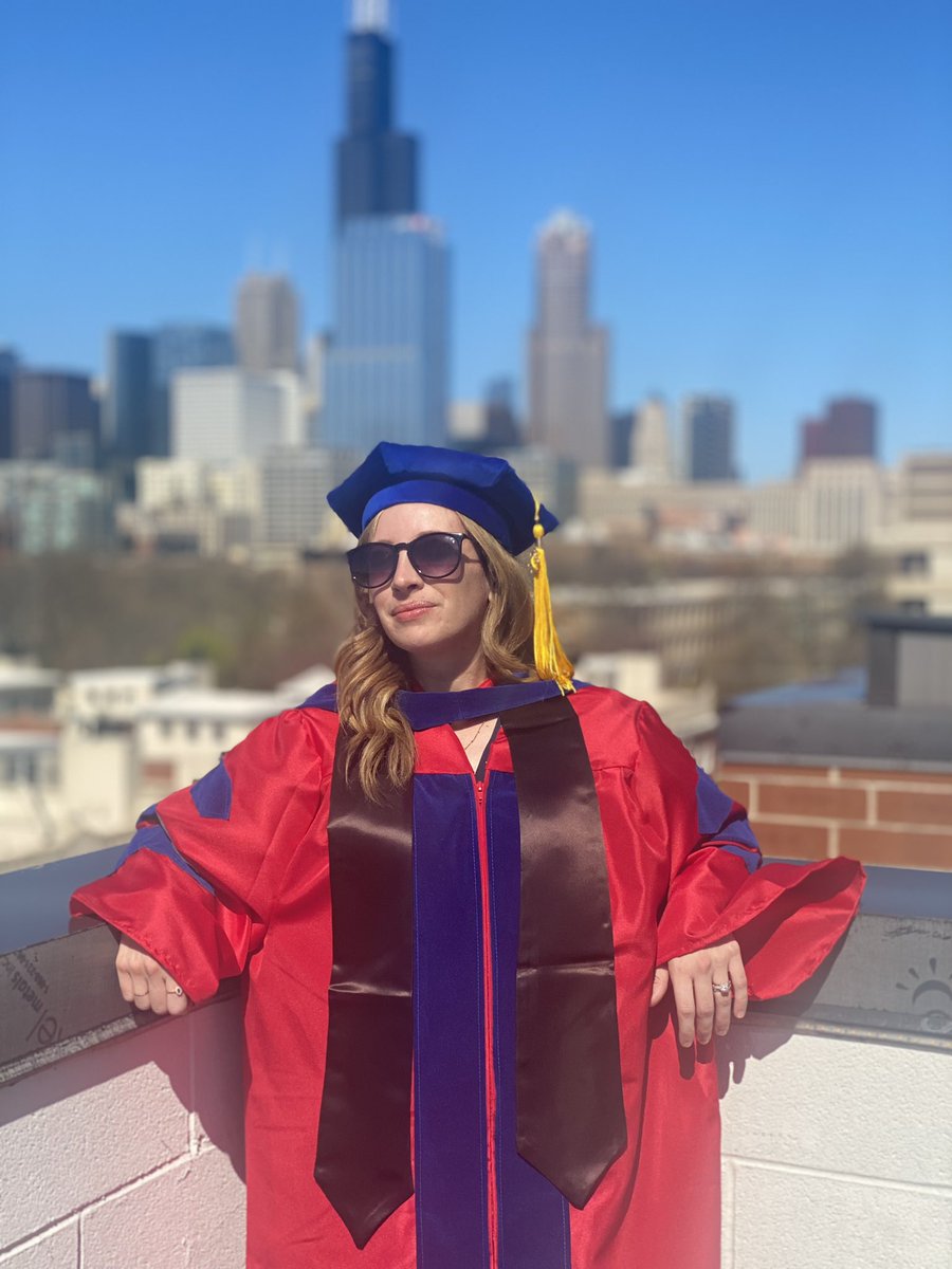 KLednovich's tweet photo. Belated photo from last week’s commencement. To quote my toddler, “Mommy’s a wizard!!” #momademia #phdone https://t.co/9anwA8HkB4