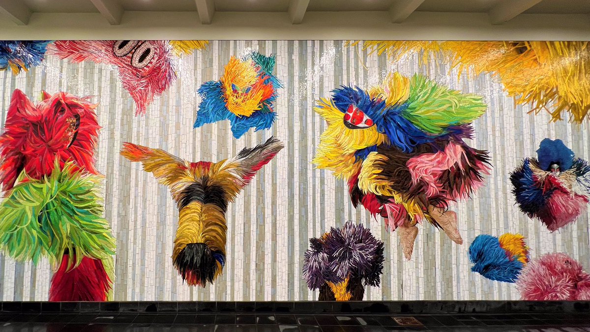 #NickCave’s expansive permanent artwork @ Times Sq-42 St is now fully complete and open to the public! Two new mosaics, “Each One” &amp; “Equal All,” were unveiled today near the rebuilt 42 St Shuttle, joining the mosaic “Every One,” which opened in Sept 2021 
instagram.com/p/CdoZHiaOSp9/…