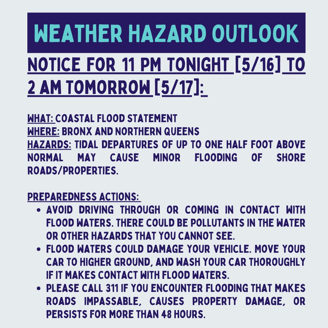 CMAmandaFarias's tweet photo. Weather hazard for tonight! #CD18 is a #waterfrontcommunity, which means we have to proactive when we know there’s going to be a lot of rain.

Please see the above information if your home or car is near the coast. Stay safe! https://t.co/8voPCazd16