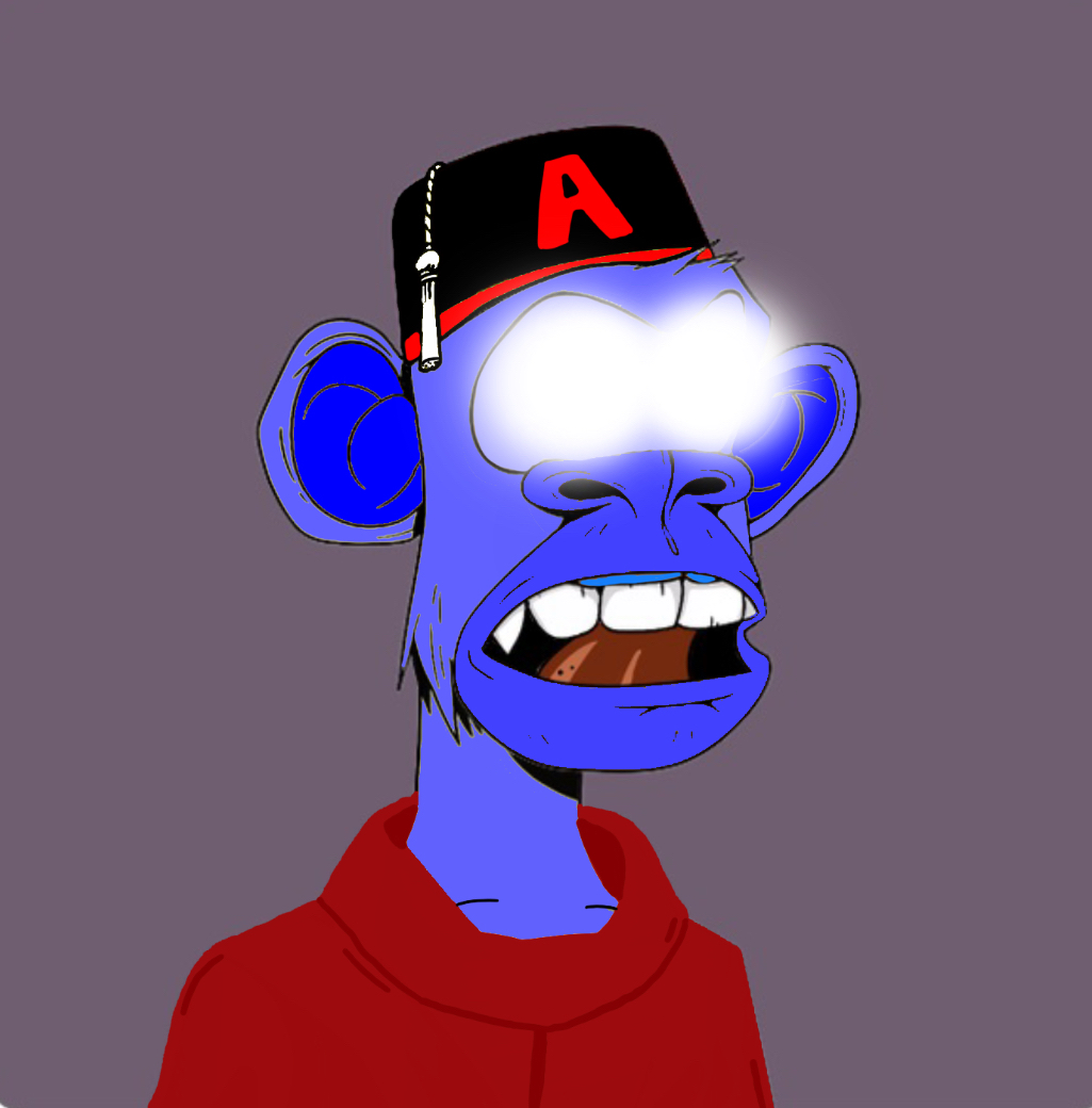 ApeBashc's tweet photo. Hey owner of @BoredApeYC#8870, I already made a superhero version of your ape cause its my favourite ape. DM me your address if you want it in your wallet!🦸🌃 https://t.co/JGs90oOHmQ