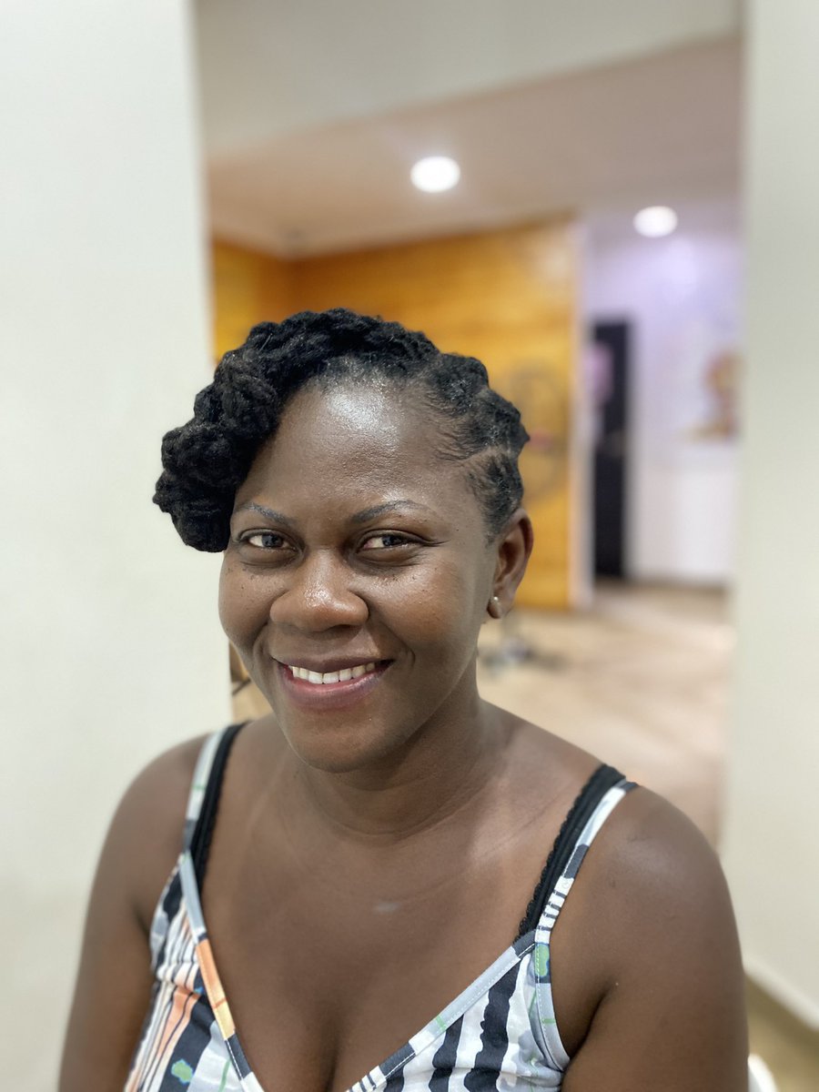 TwistsnLocs's tweet photo. Happy Monday family. Here's a sprinkle of love, good vibes and lots of sassiness from our very own the beautiful @justkuorkor. 
Don't forget, we are open! We accept walk-ins so feel free to visit us at any of our branches this week.
_
#twistsnlocs #naturalhairsalon #salonservice https://t.co/0MgFgk4kKT