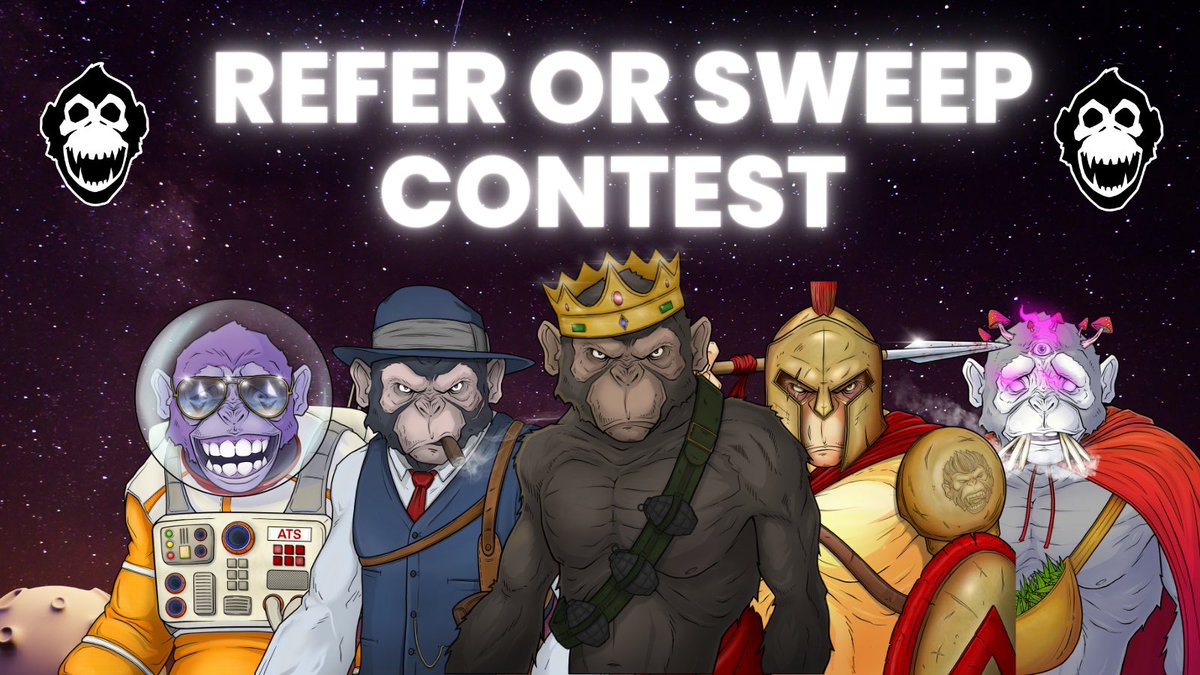 Want to enter? 👀

1. Purchase any <a href="/ATSNFT/">Apes Together Strong NFT</a> off of OpenSea 🧹 OR… 

2. Refer a friend to purchase! 🤝 

PRIZES: 🎉

1. 0.5 ETH
2. Nano-Crate Airdrop (0.3 ETH) 
3. 1 x <a href="/ATSNFT/">Apes Together Strong NFT</a> 

Draw on May 31st, 2022 🔥

(Multiple entries allowed and encouraged —details in Discord)
