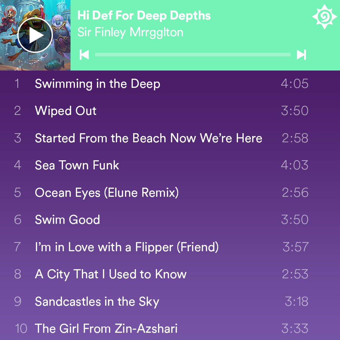 Sir Finley's here to put you on to some bottom of the sea bops 🤿