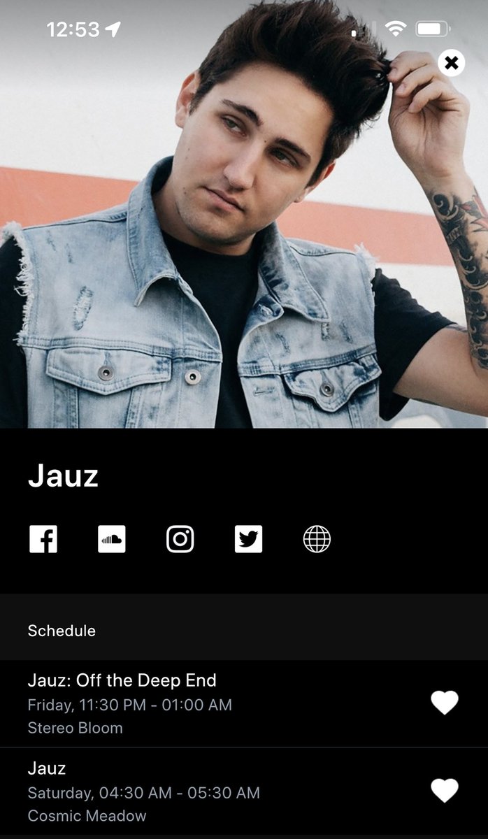 Jauzofficial's tweet photo. FRIDAY -
Off The Deep End @ Stereo Bloom 11:30PM - 1 AM to get you warmed up for the weekend 😎

SATURDAY -
JAUZ @ Cosmic Meadows 4:30 AM - 5:30 AM to close out the night for the real ones and my WILD ASS MOTHAFUCKAS 🤠 https://t.co/wdqnZjHzaT