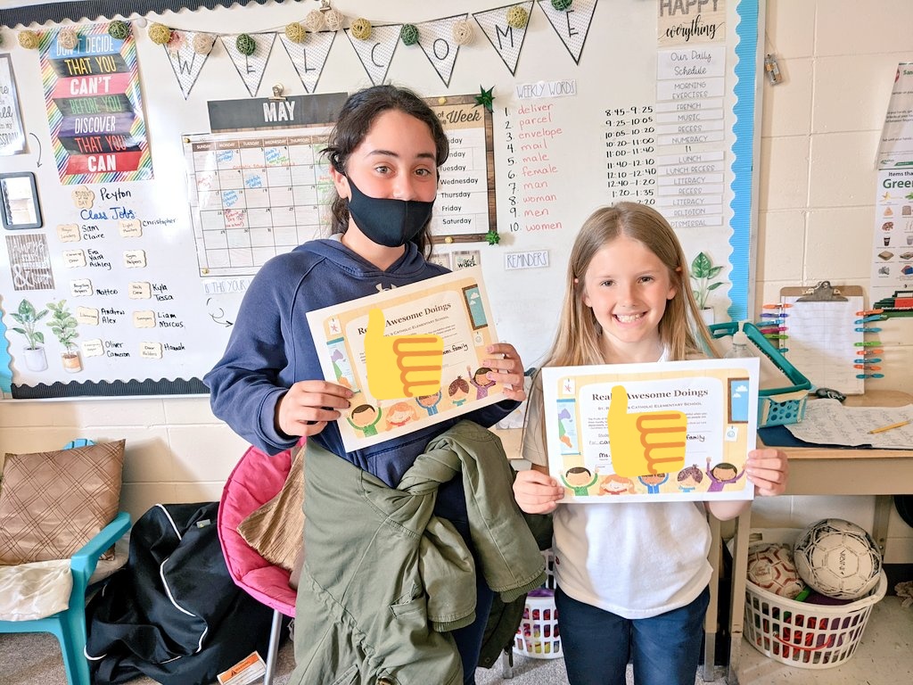 Thank you <a href="/Mrs_Zinkann/">Mrs. Zinkann</a> grade 4 class for your RAD Presentation on Faithfulness! 👐 Congrats to the recipients of the month!
