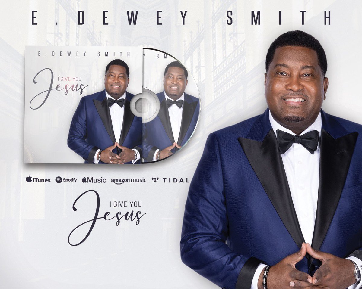 edeweysmith's tweet photo. NEW RADIO SINGLE DROPPING TODAY!!!!!!!!!!!!!!
Please be sure to request “I Give You Jesus” by E. Dewey Smith on your local radio stations!  @pebblestreetrec  #IGiveYouJesus #EdeweySmith #PebbleStreetRecords https://t.co/gVkCx9Pxnt