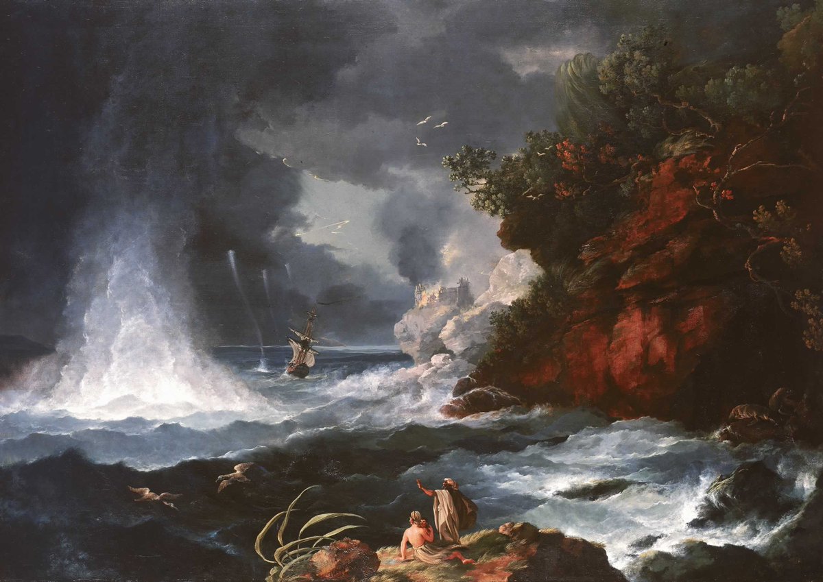 KolydasT's tweet photo. ΖΩΓΡΑΦΙΚΗ & ΥΔΡΟΣΤΡΟΒΙΛΟΙ
Στις 17/5/1773, καθώς ο #James_Cook έπλεε κοντά στο ακρωτήριο Στίβενς της Ν. Ζηλανδίας, σχηματίστηκαν 6 #υδροστρόβιλοι Ο Άγγλος ζωγράφος #William_Hodges, που συνόδευε τον Κουκ στο ταξίδια του, απέδωσε το φαινόμενο σε πίνακα ζωγραφικής @News247gr https://t.co/yKwsbriKHe